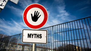 Street Sign the Direction Way to Facts versus Myths