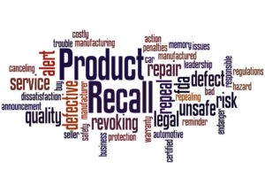 Product Recall, word cloud concept on white background.